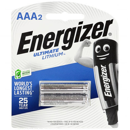 ENERGIZER LITHIUM AAA 2 PACK - 54000-007