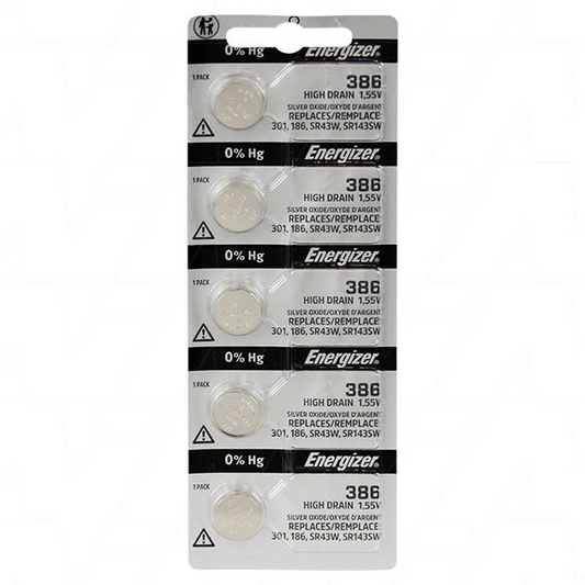 ENERGIZER 386 SILVER OXIDE MULTI-DRAIN BATTERY 