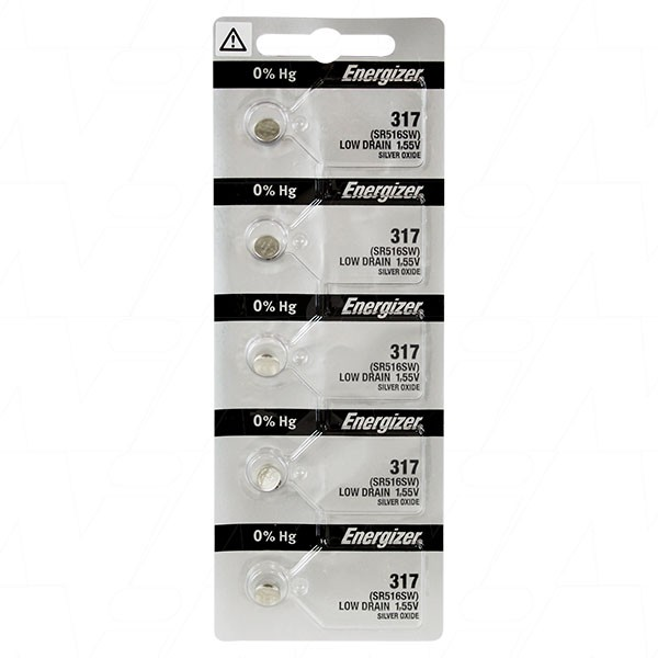 ENERGIZER SILVER OXIDE WATCH BATTERY (SR516SW/V317) - 54000-052