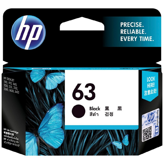 HP 63 BLACK INK CARTRIDGE - HI63B 