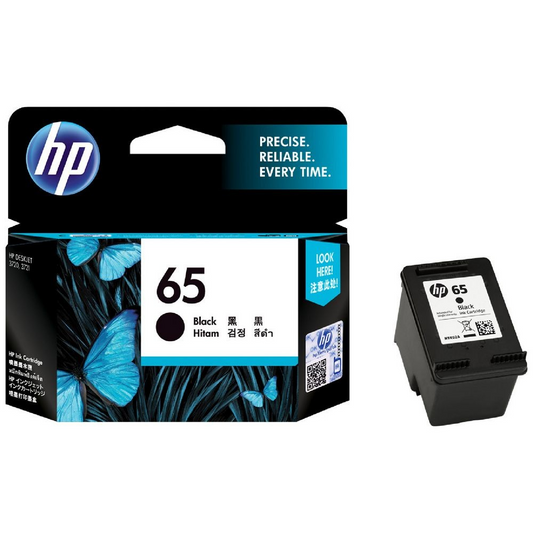 HP 65 BLACK INK CARTRIDGE - HI65B 
