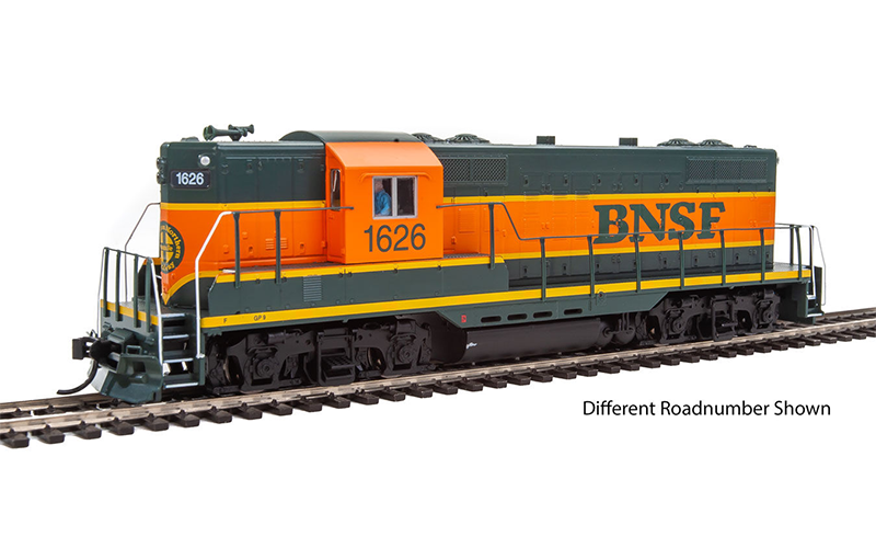 EMD GP9 PHASE II WITH HIGH HOOD LOCOMOTIVE BNSF 1628 - 91020464