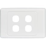 WALL PLATE 4GANG CLIPSAL