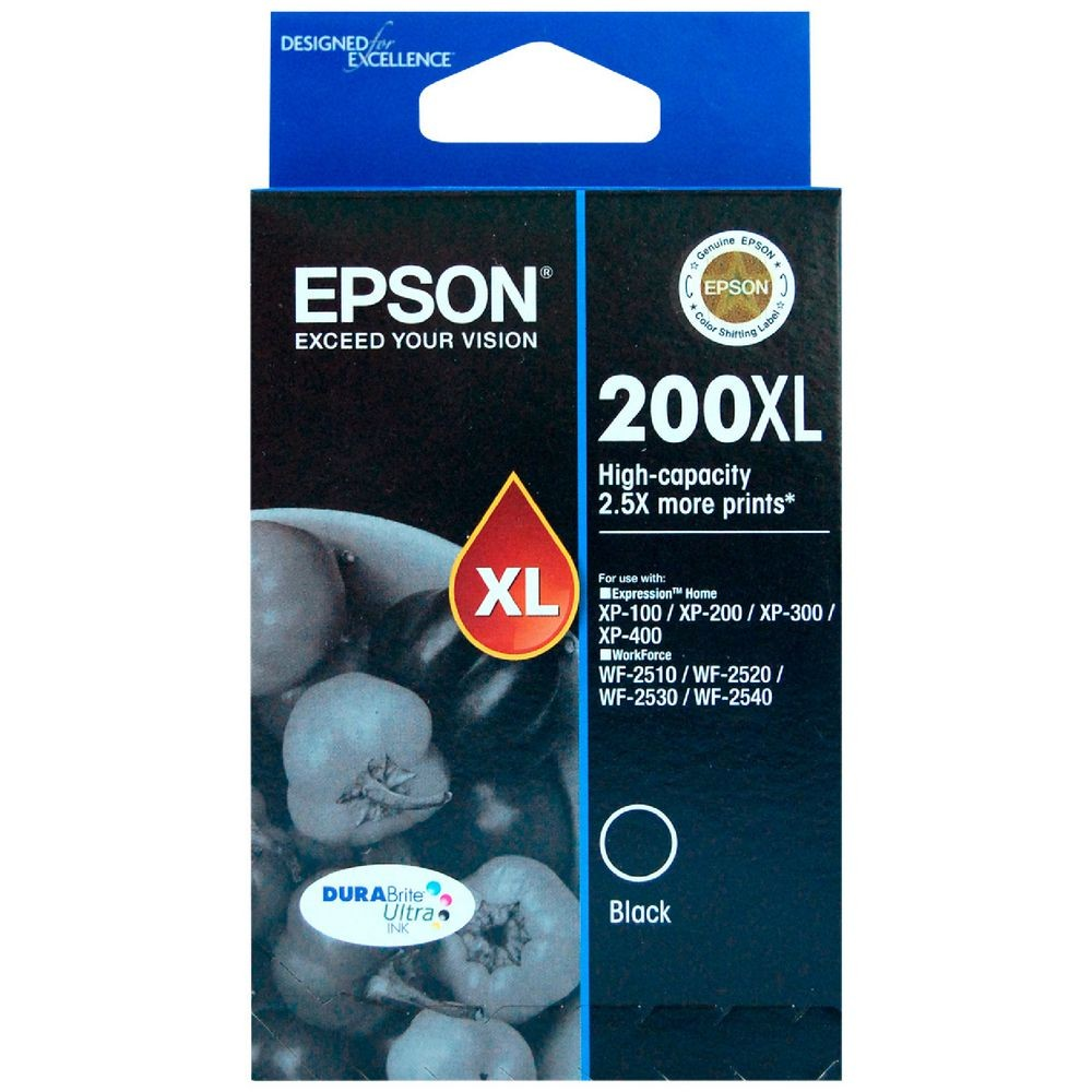 EPSON 200XL BLACK INK CARTRIDGE - E200BXL