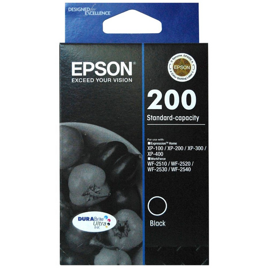 EPSON 200 BLACK INK CARTRIDGE - E200B 