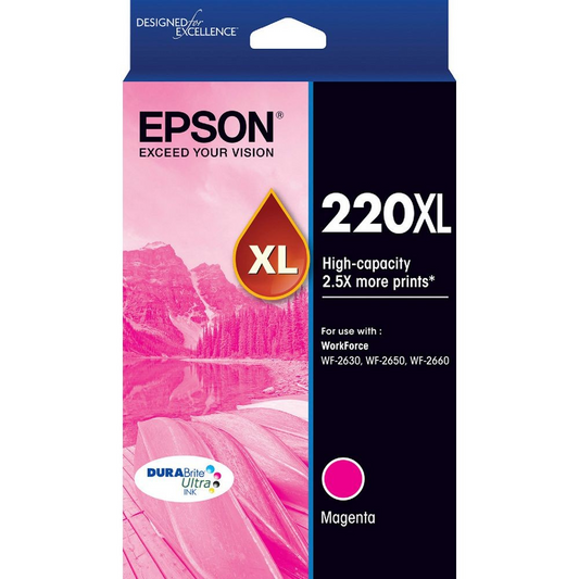EPSON 220XL MAGENTA INK CARTRIDGE - E220MXL 
