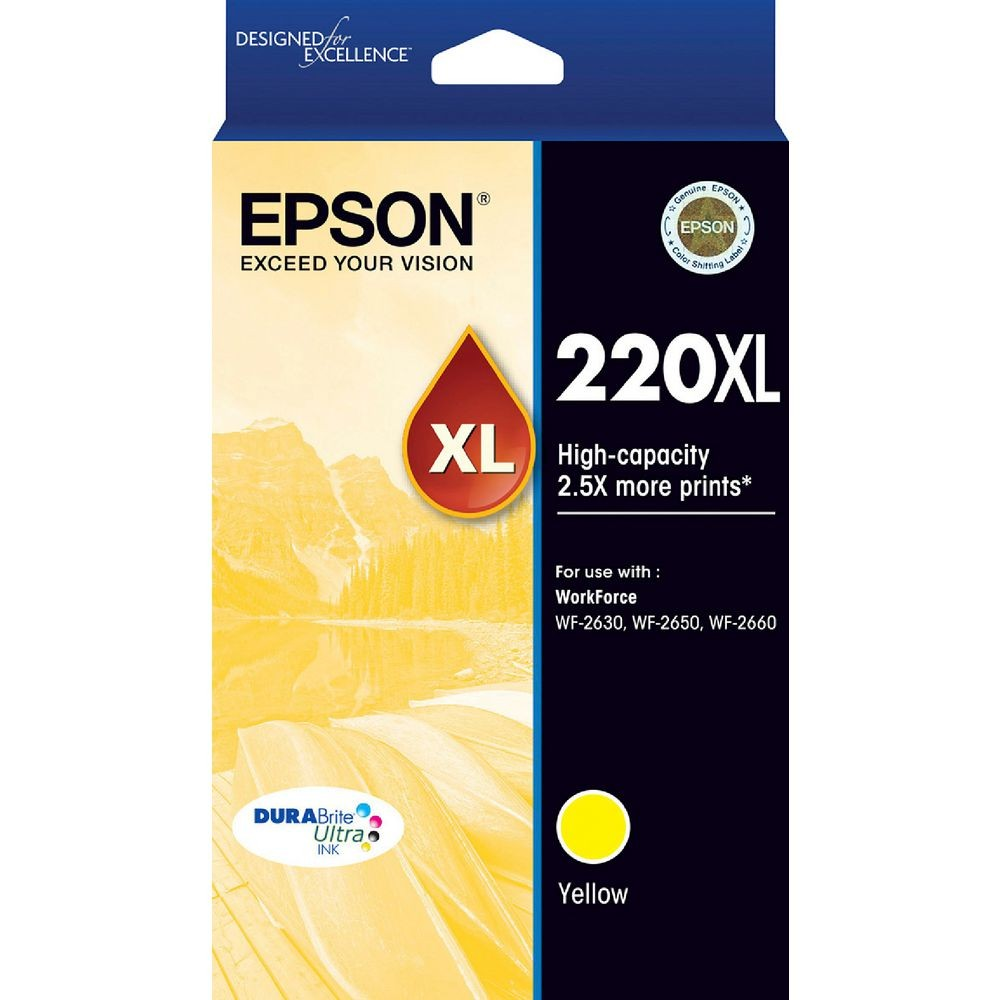 EPSON 220XL YELLOW INK CARTRIDGE - E220YXL 