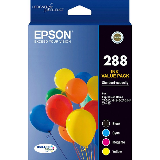 EPSON 288 CMYK COLOUR PACK - E288CP4