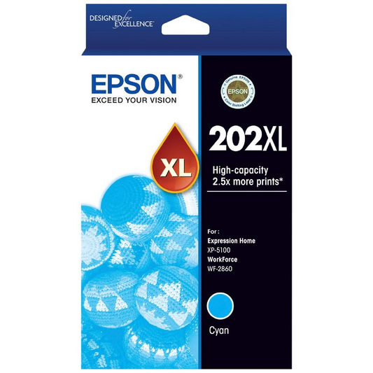 EPSON 202XL CYAN INK CARTRIDGE - E202CXL 