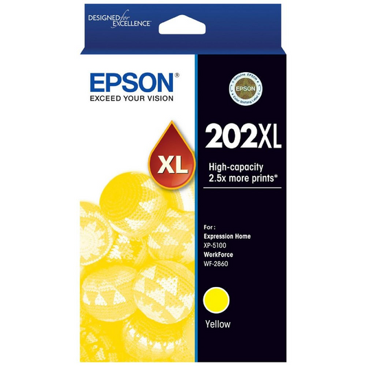 EPSON 202XL YELLOW INK CARTRIDGE - E202YXL 