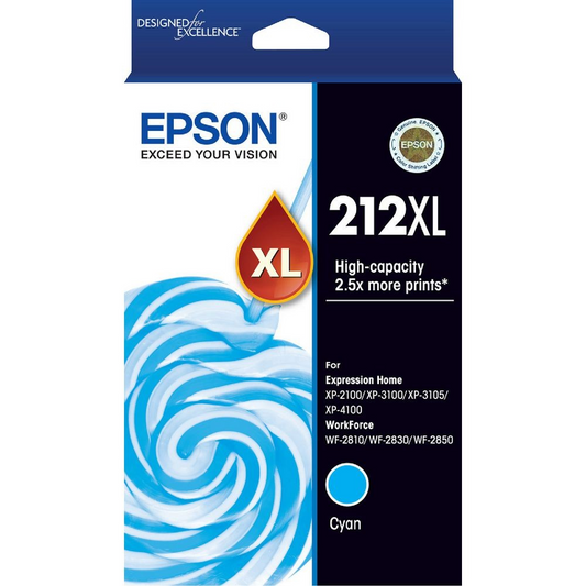 EPSON 212XL CYAN INK CARTRIDGE - E212CXL 