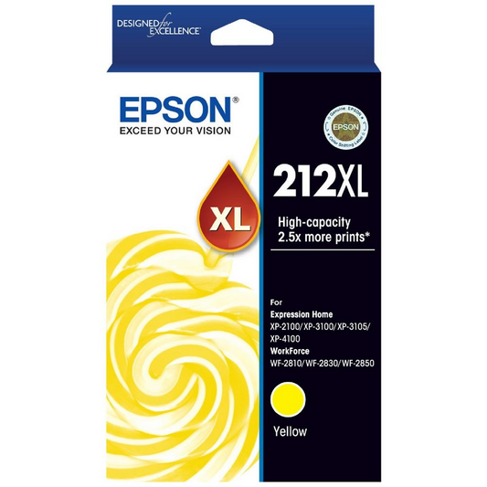 EPSON 212XL YELLOW INK CARTRIDGE - E212YXL 