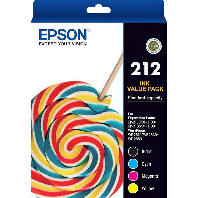 EPSON 212 INK VALUE PACK - E212VP 