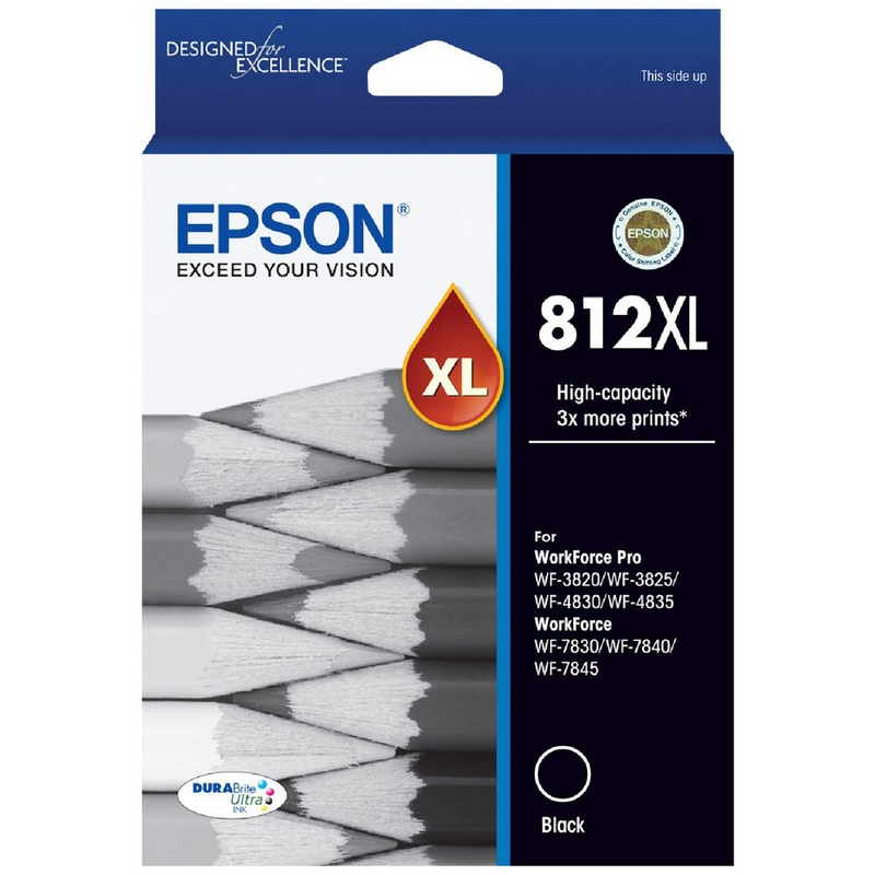 EPSON 812XL BLACK INK CARTRIDGE - E812BXL 