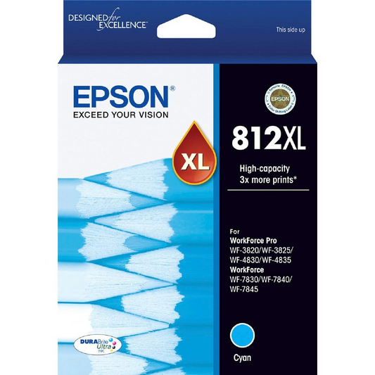EPSON 812XL INK CARTRIDGE CYAN - E812CXL
