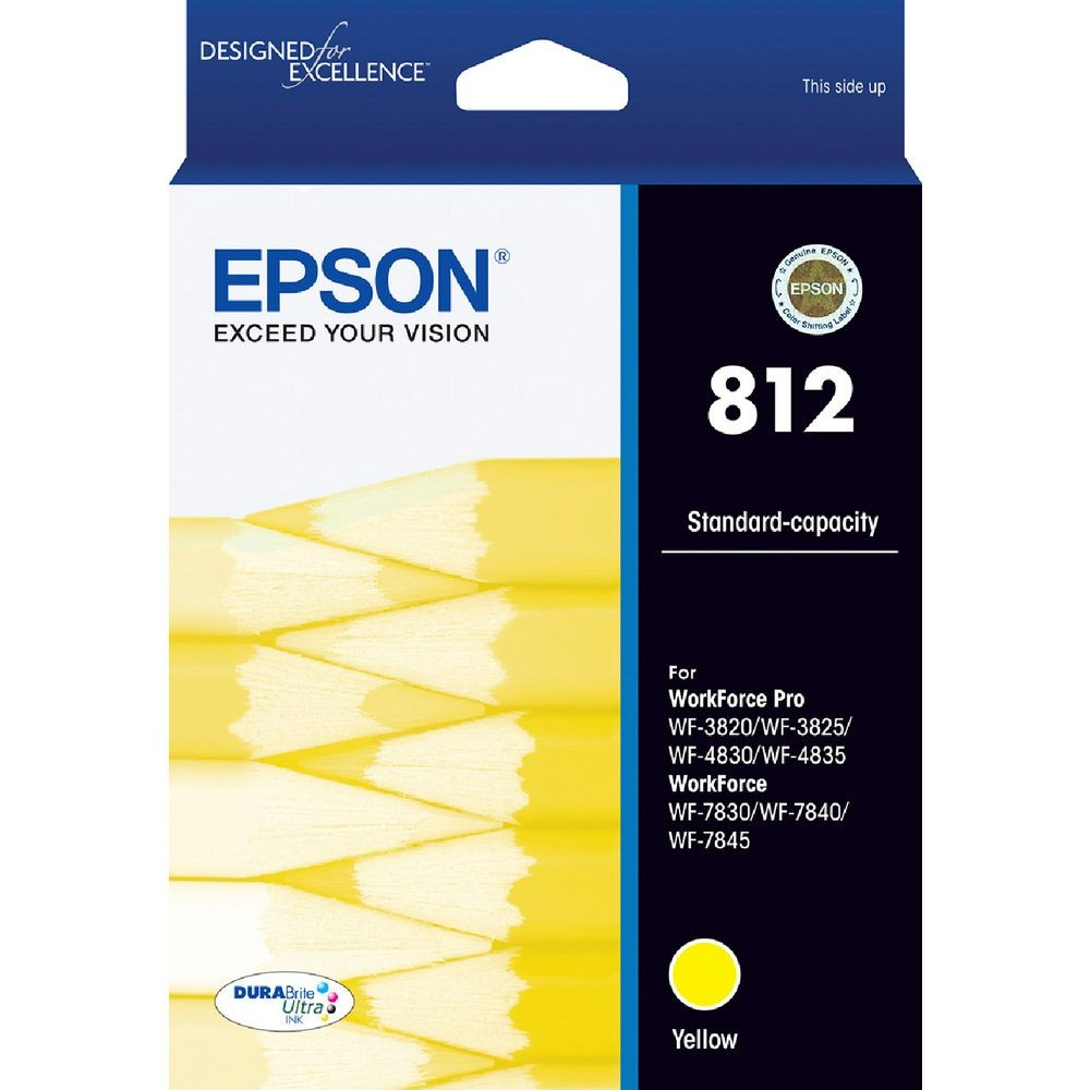 EPSON 812 YELLOW INK CARTRIDGE - E812Y 