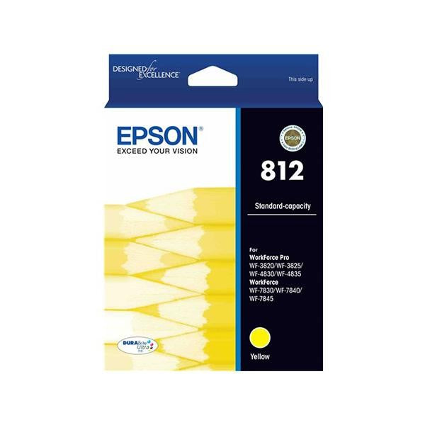 Epson 812 Std Cap Durabrite Ultra Yellow Ink - E812Y