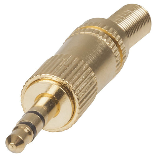 PLUG 3.5MM STEREO GOLD PHONO - PP0131