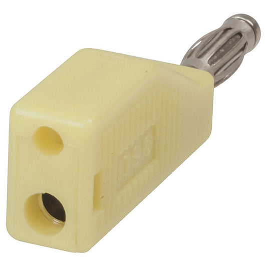 PLG BANANA 4MM PIGGYBACK YEL - PP0383