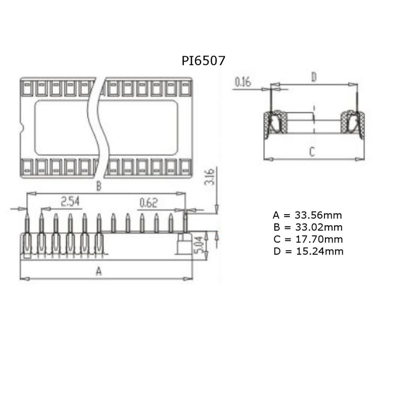 SKT IC TIN/G 28PIN - PI6507