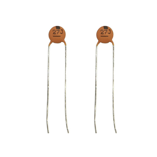 CAPACITOR CER NPO 27P 50V 5% P=5MM PK2 - RC5317