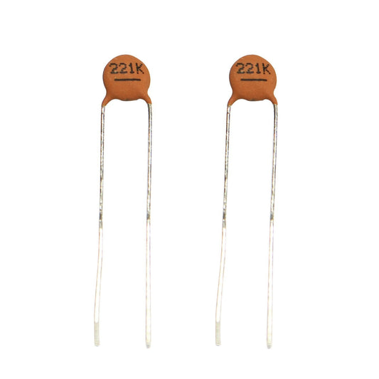 CAPACITOR CER Y5P 220P 50V 10% P=5MM PK2 - RC5328