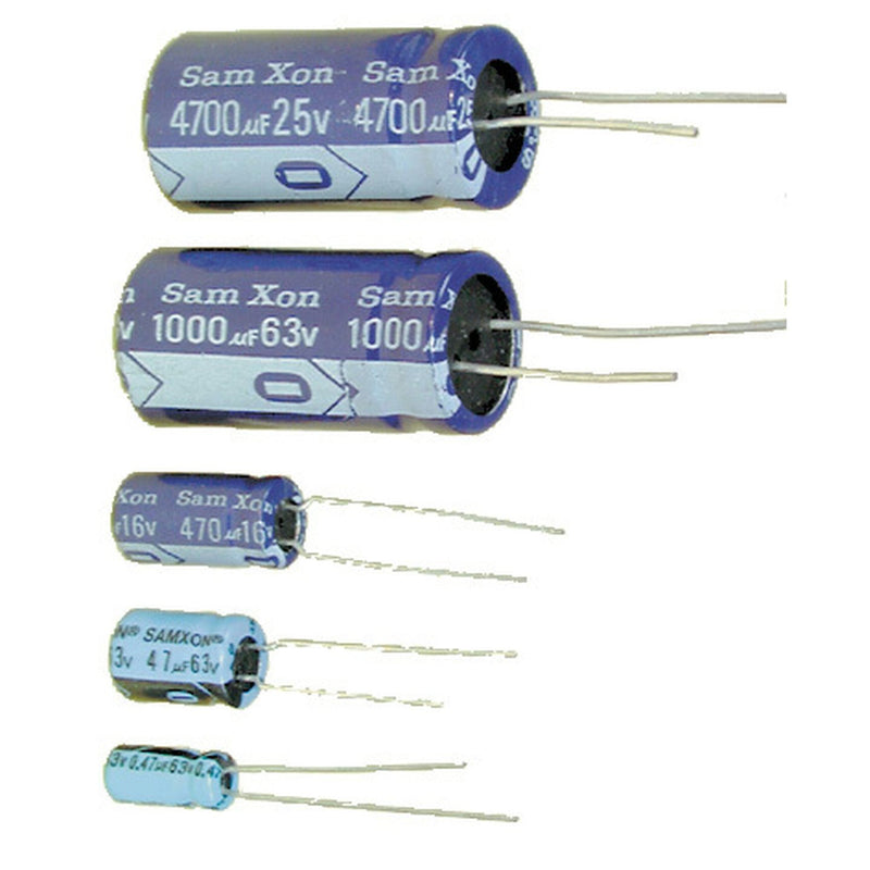 Capacitor ELECT RB .47UF 63V 105C P=2MM 5X11MM - RE6020