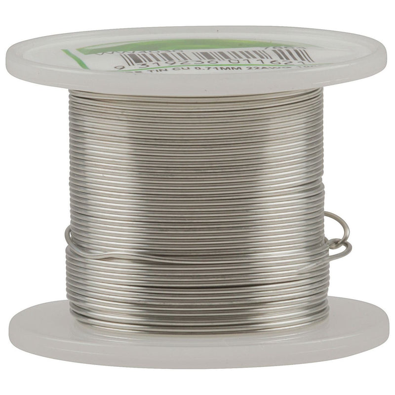 WIRE TIN CU 0.71MM 22SWG 100G - WW4030