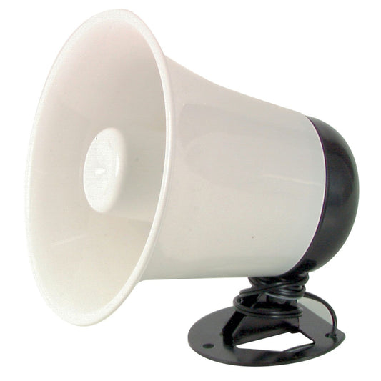 SPKR HORN PA 5IN 8R 10W WATPRF WHT/BLK - AS3180