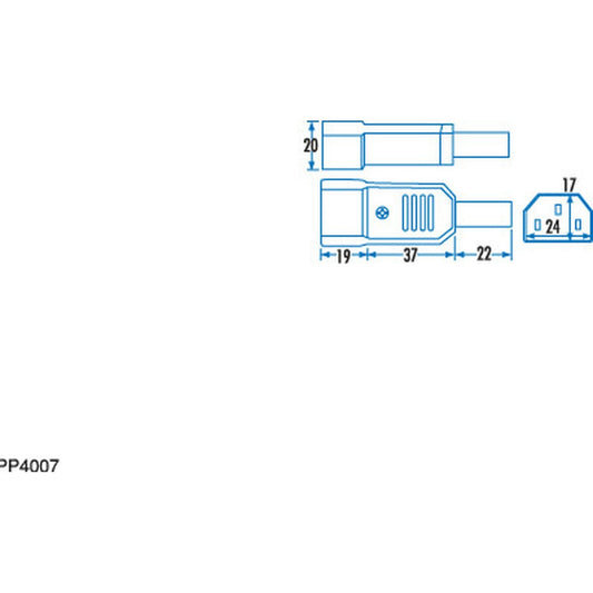 PLUG IEC 320 LINE - PP4007