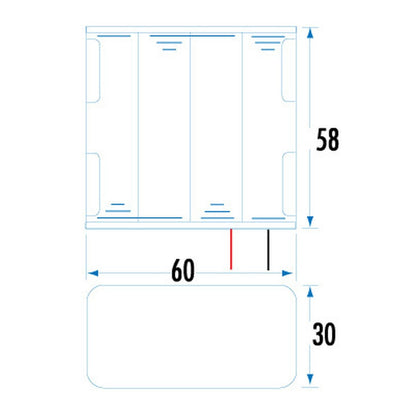 BATT HOLDER 8AA