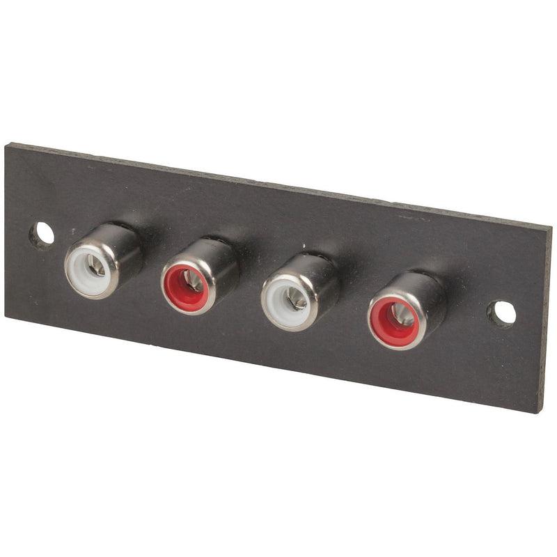 SKT RCA ON PHENOLIC SILVER 4WAY-1ROW-2RE - PA0265
