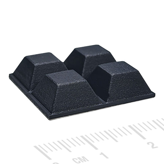 FOOT RUB ADHES 12MM SQR PK4 - HP0815