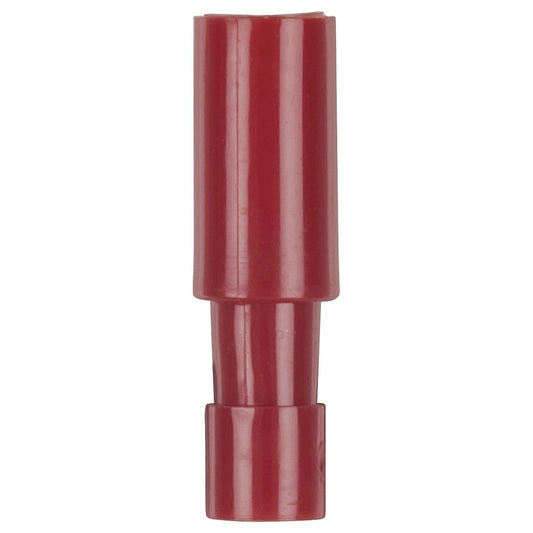 CONN QC SKT BULLET 4MM RED PK8 - PT4502