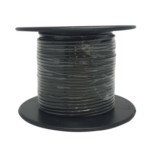 CABLE HU RND 13X0.12MM L/D BLK 25M ROLL