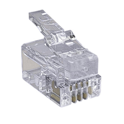 PLG RJ11 4P/4C (STRND CABLE) PK5 - PP1430