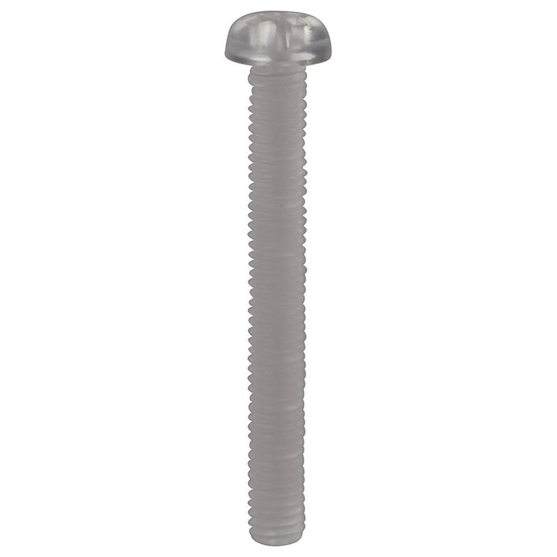 SCREW NYLON M3X25MM PHIL R/HD WHT PK10 - HP0142