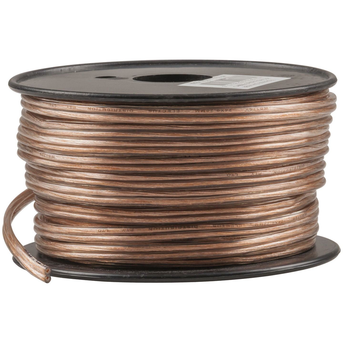 CABLE SPKR FIG8 CLR&BLK H/D 30M ROLL