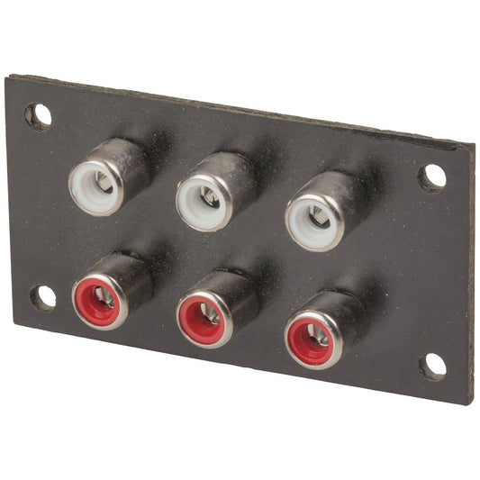 SKT RCA ON PHENOLIC 6WAY-2ROW-3RED&3WHT - PS0268