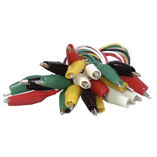 LEAD JUMPER SET ALLIGATOR CLIP H/D 10PCE - WC6020