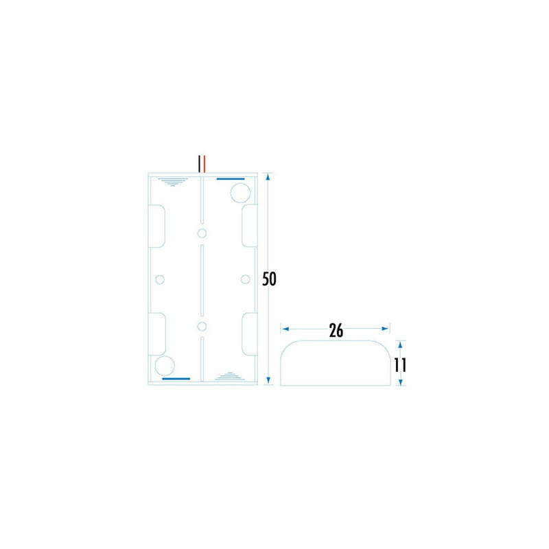 BATT HOLDER 2AAA - PH9226