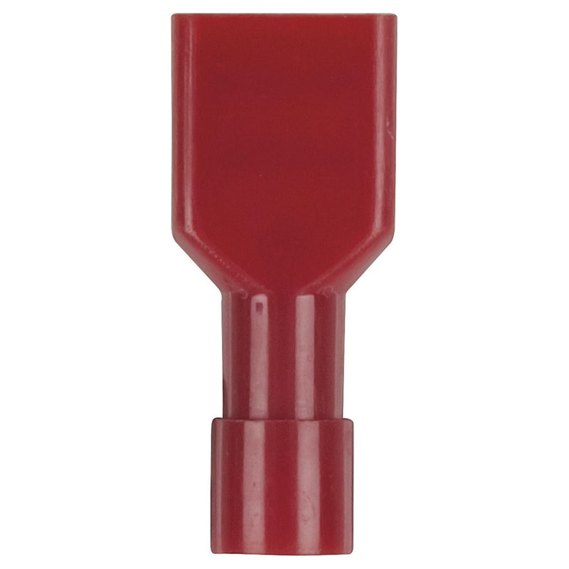 CONN QC SKT SPADE 6.8MM INSUL RED PK8