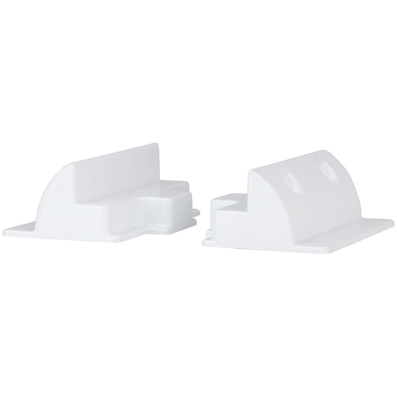 BRKT SOLAR ABS SIDE MNT 180MM PAIR WHT - HS8862