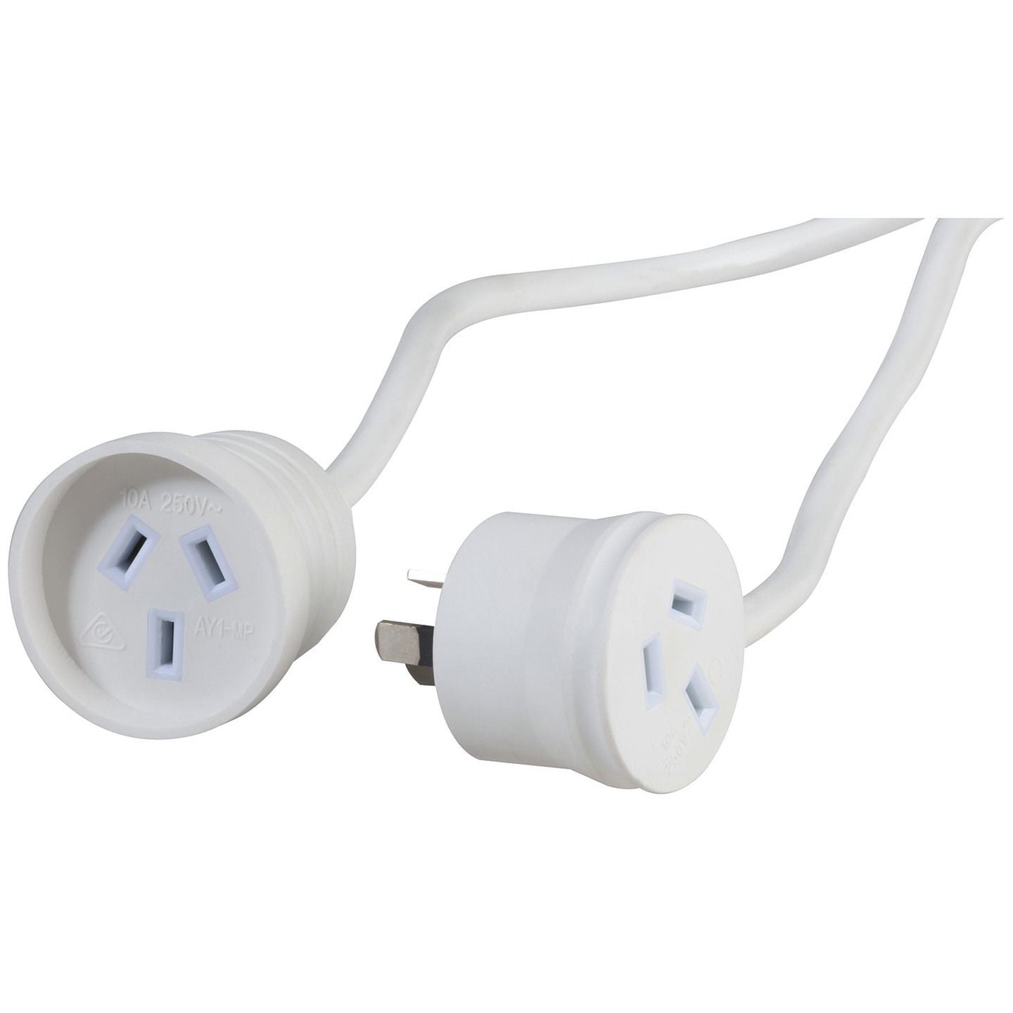 LEAD MAINS EXT P/BACK 240VAC 10A WHT 1M - PS4153