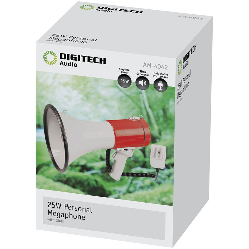 MEGAPHONE PA 25WRMS W/SIREN