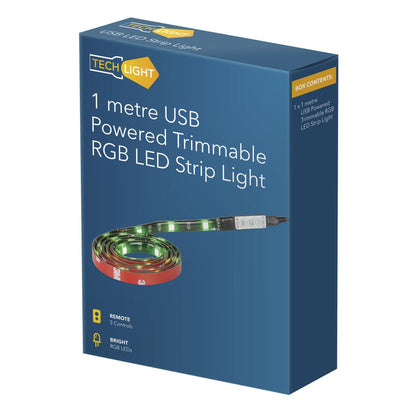 LED RGB STRIP USB REMOTE 1M - ZD0571