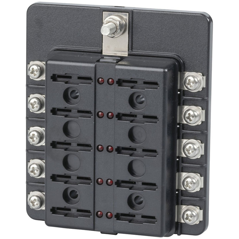 10 Way Blade Fuse Block - Screw Terminal Connection - SZ2097