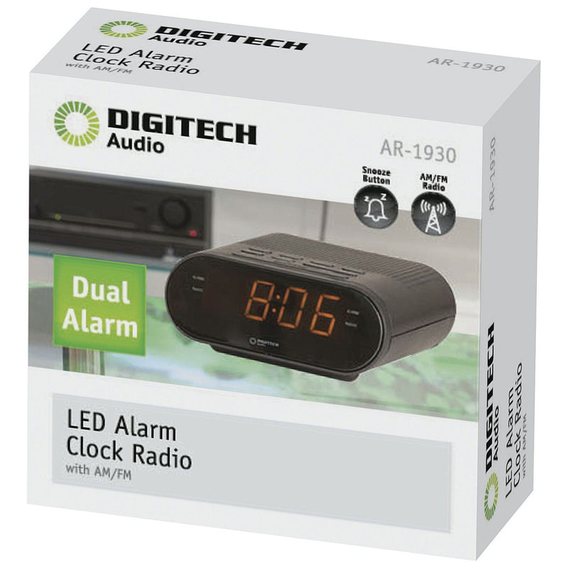 CLOCK LED ALARM RADIO AM/FM 0.9IN 240V - AR1930