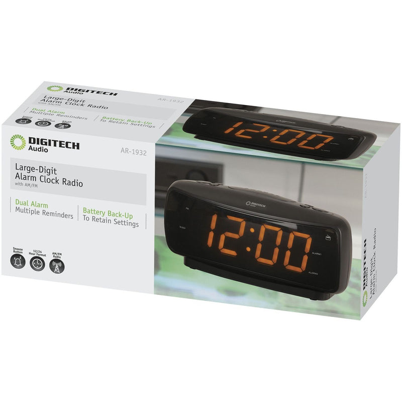 CLOCK LED ALARM RADIO AM/FM 1.8IN 240V - AR1932