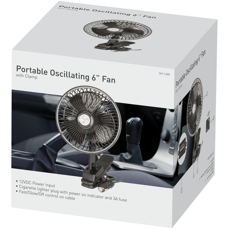 FAN OSCILLATING 6 INCH W/CLAMP CIG - GH1400